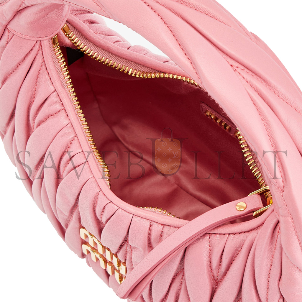 M1v M1v wander matelassÉ leather top-handle bag 5bc125 (20*17*6cm)